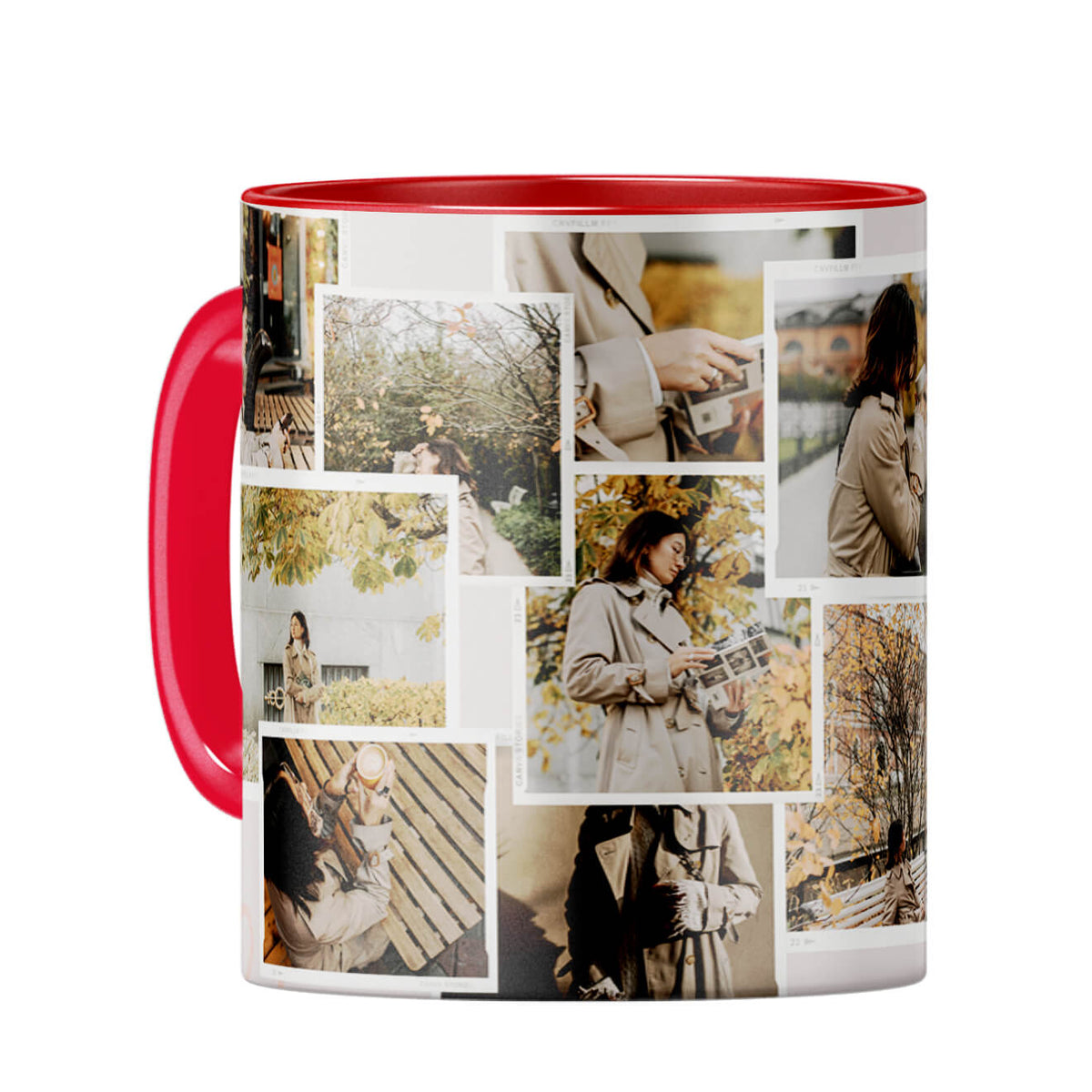 Special Moments Collage Coffee Mug Red