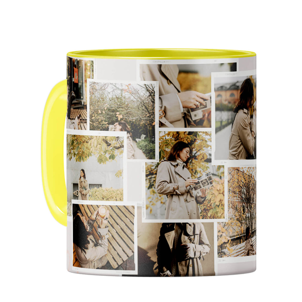 Special Moments Collage Coffee Mug Yellow