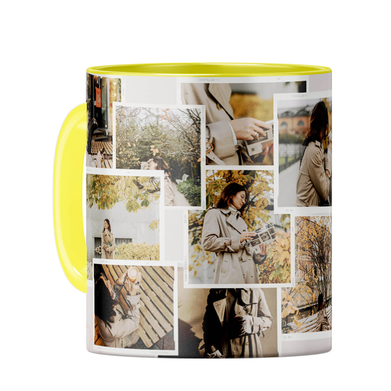 Special Moments Collage Coffee Mug Yellow