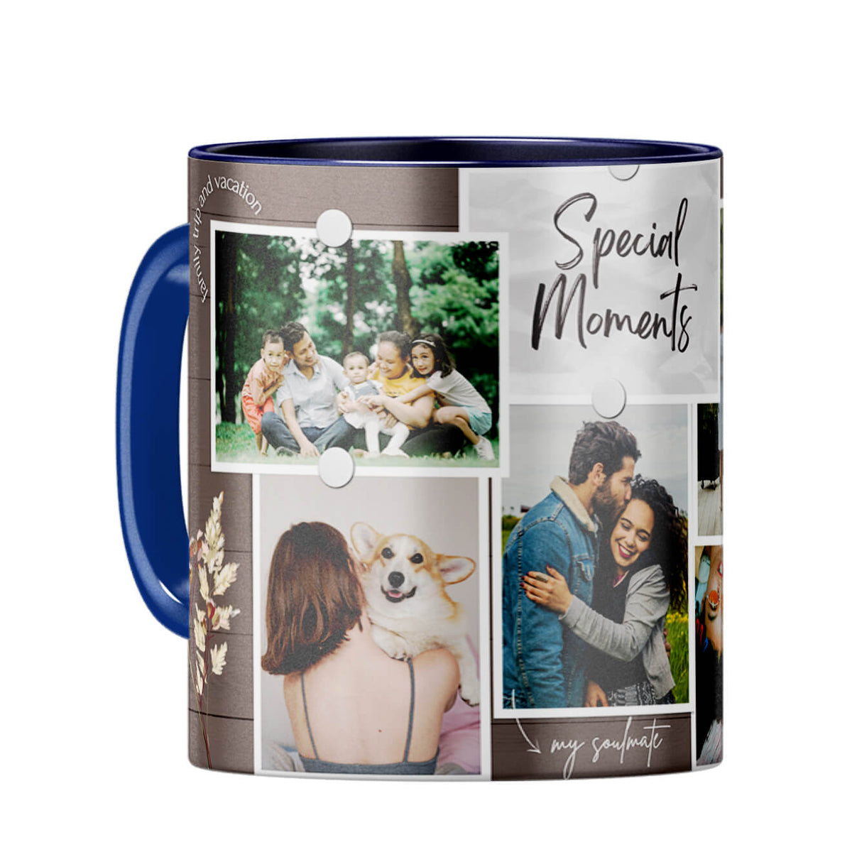 Special Moments with Soulmate Coffee Mug Dark Blue