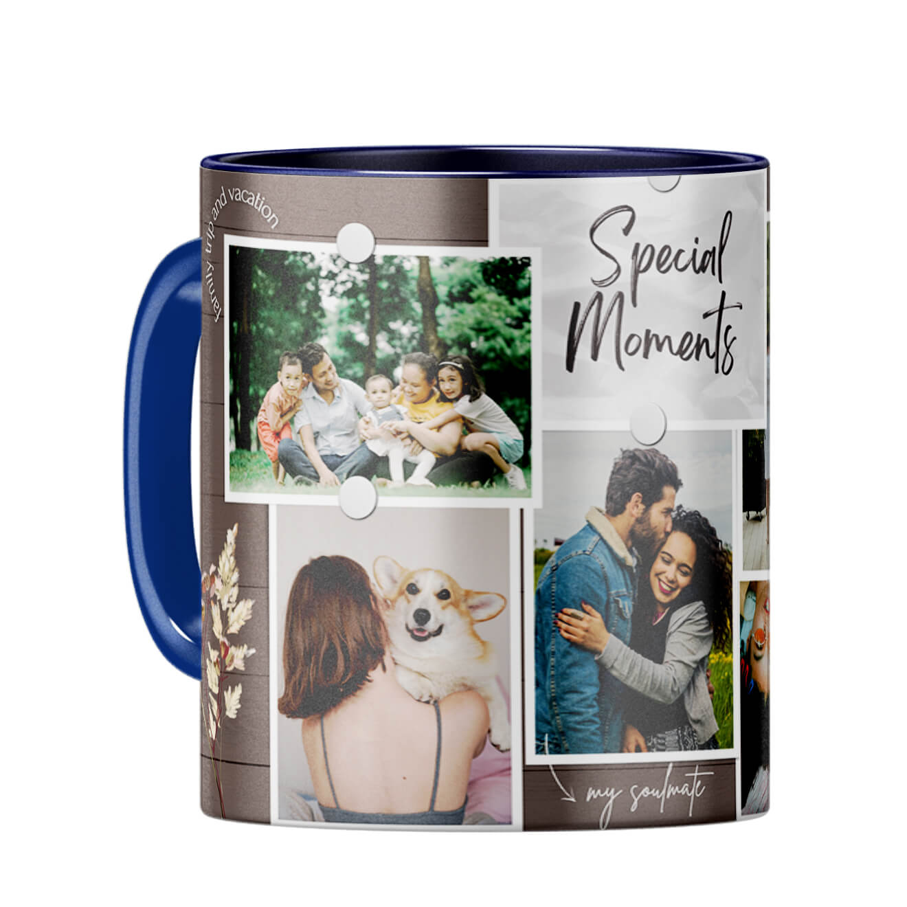 Special Moments with Soulmate Coffee Mug Dark Blue