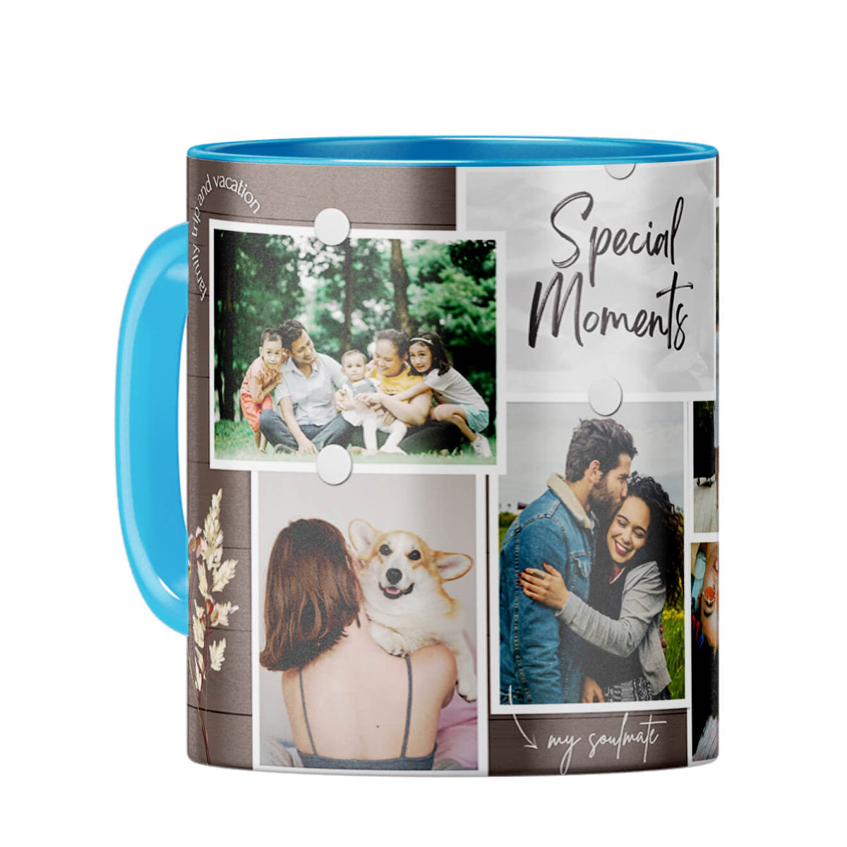 Special Moments with Soulmate Coffee Mug Light Blue