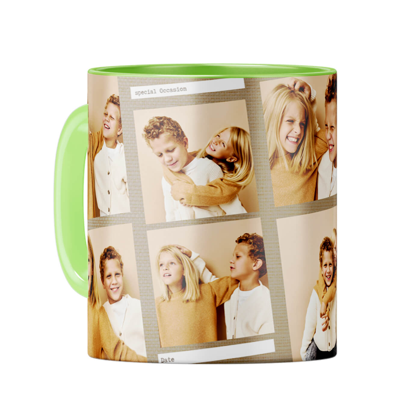 Special Occasion Photos Coffee Mug Light Green