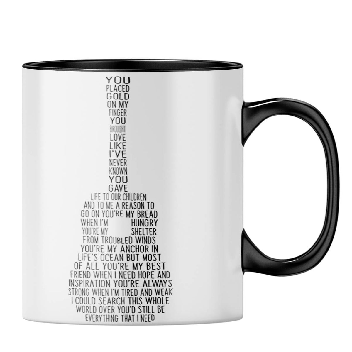 Spouse Friend Guitar Coffee MugB-Black