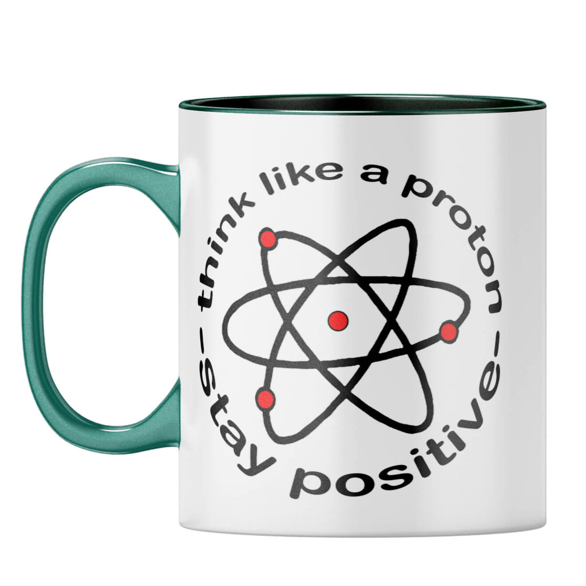 Stay Positive Coffee Mug Dark Green