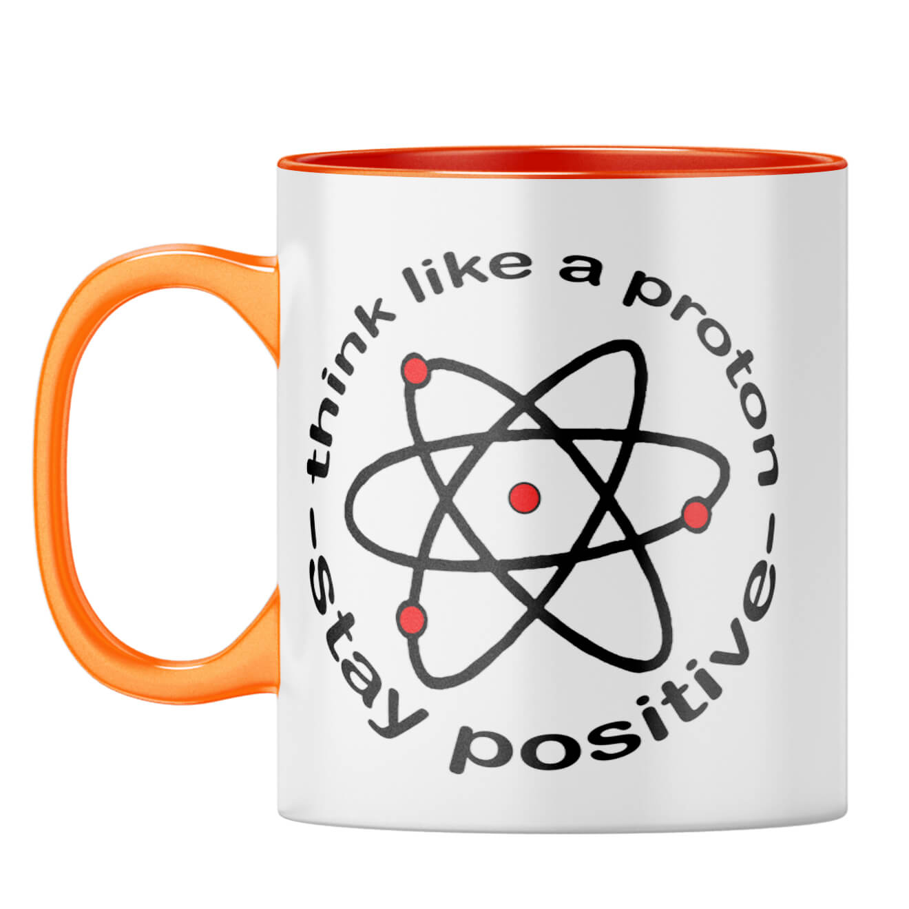 Stay Positive Coffee Mug Orange