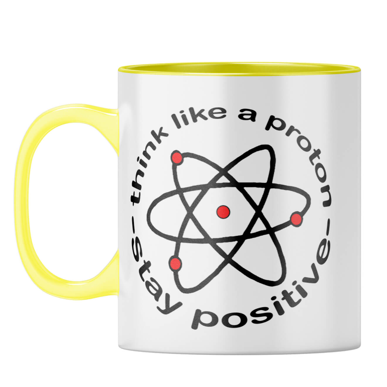 Stay Positive Coffee Mug Yellow