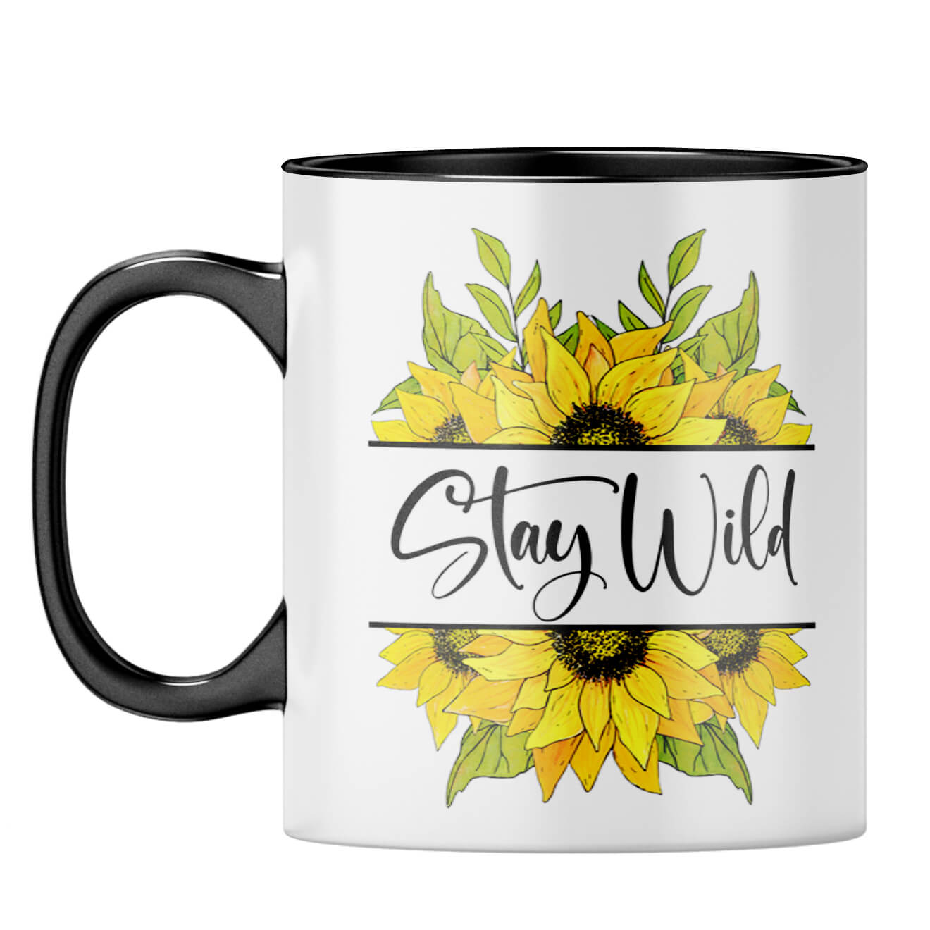 Stay Wild Coffee Mug Black