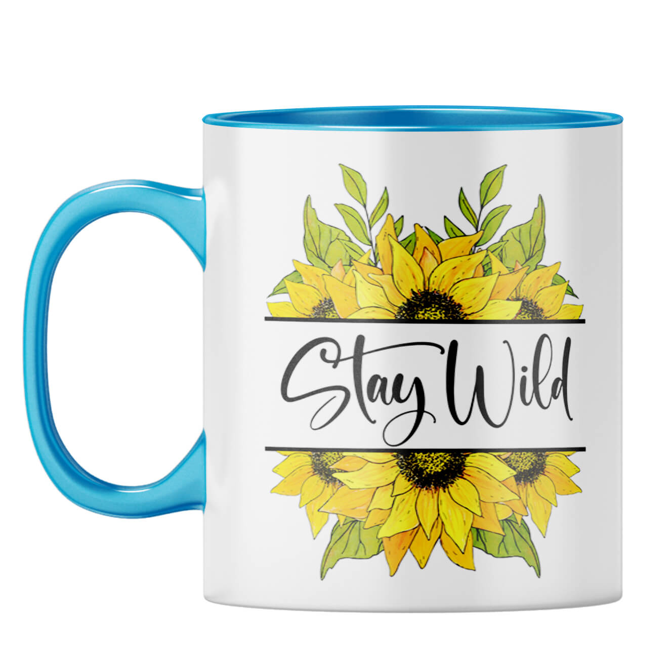 Stay Wild Coffee Mug Light Blue