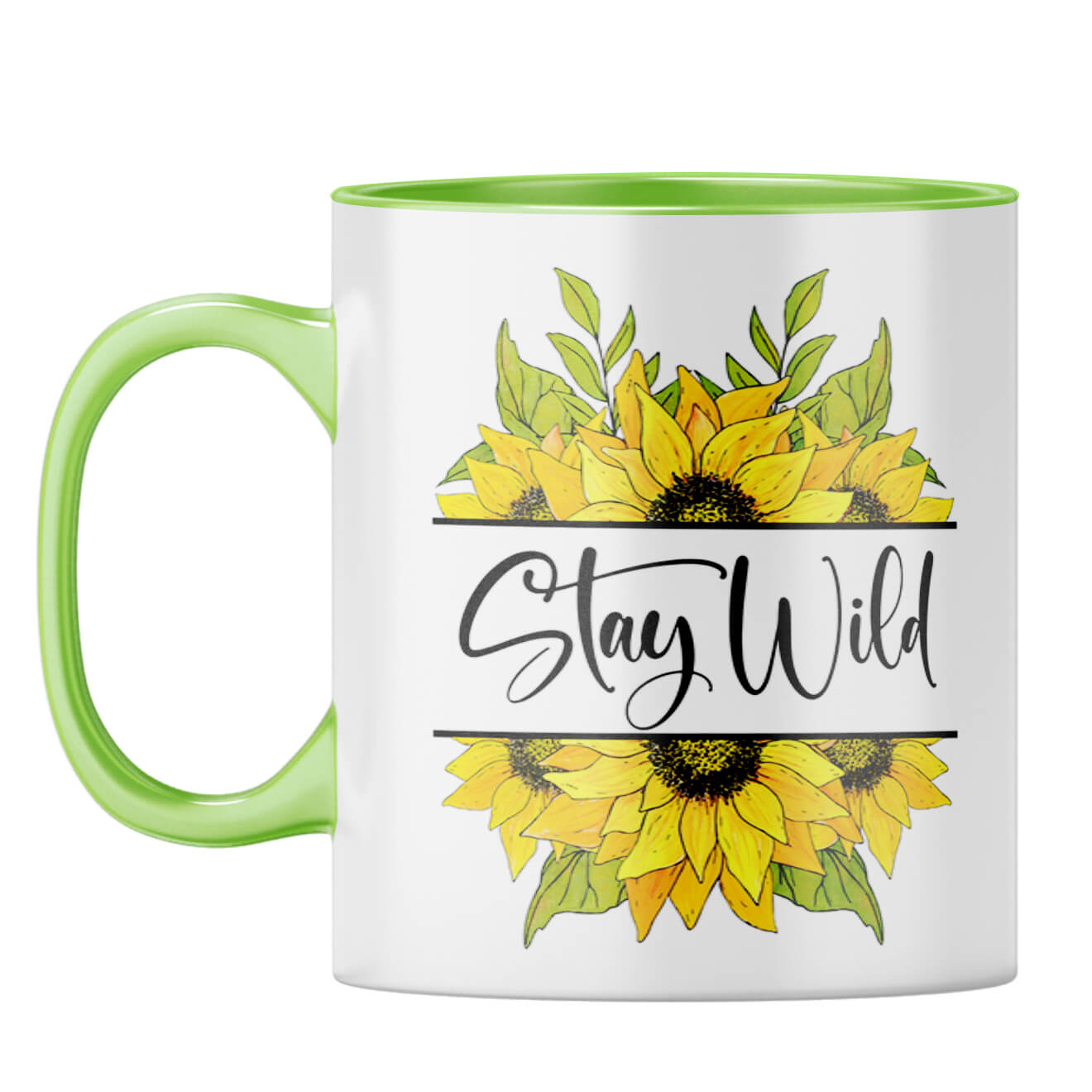 Stay Wild Coffee Mug Light Green