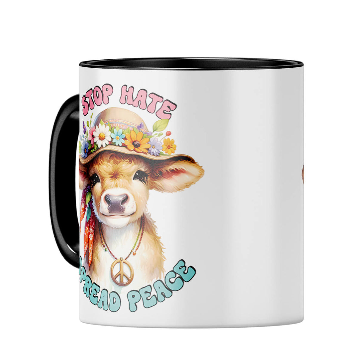 Stop Hate Spread Peace Coffee MugC-Black
