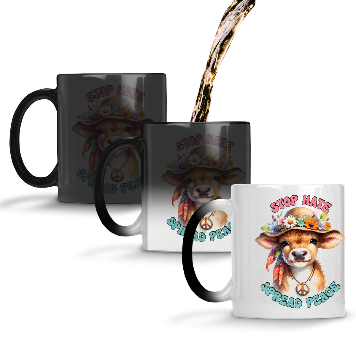 Stop Hate Spread Peace Coffee Mug Magic