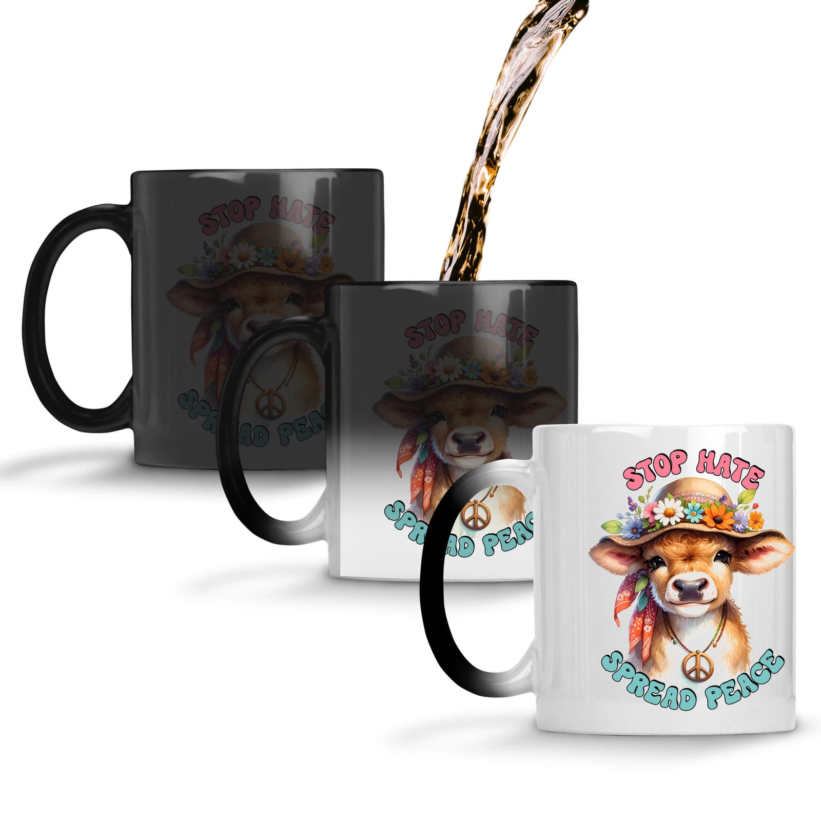 Stop Hate Spread Peace Coffee Mug Magic