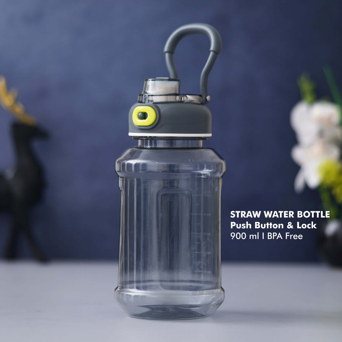 Straw Water Bottle - 900 ML