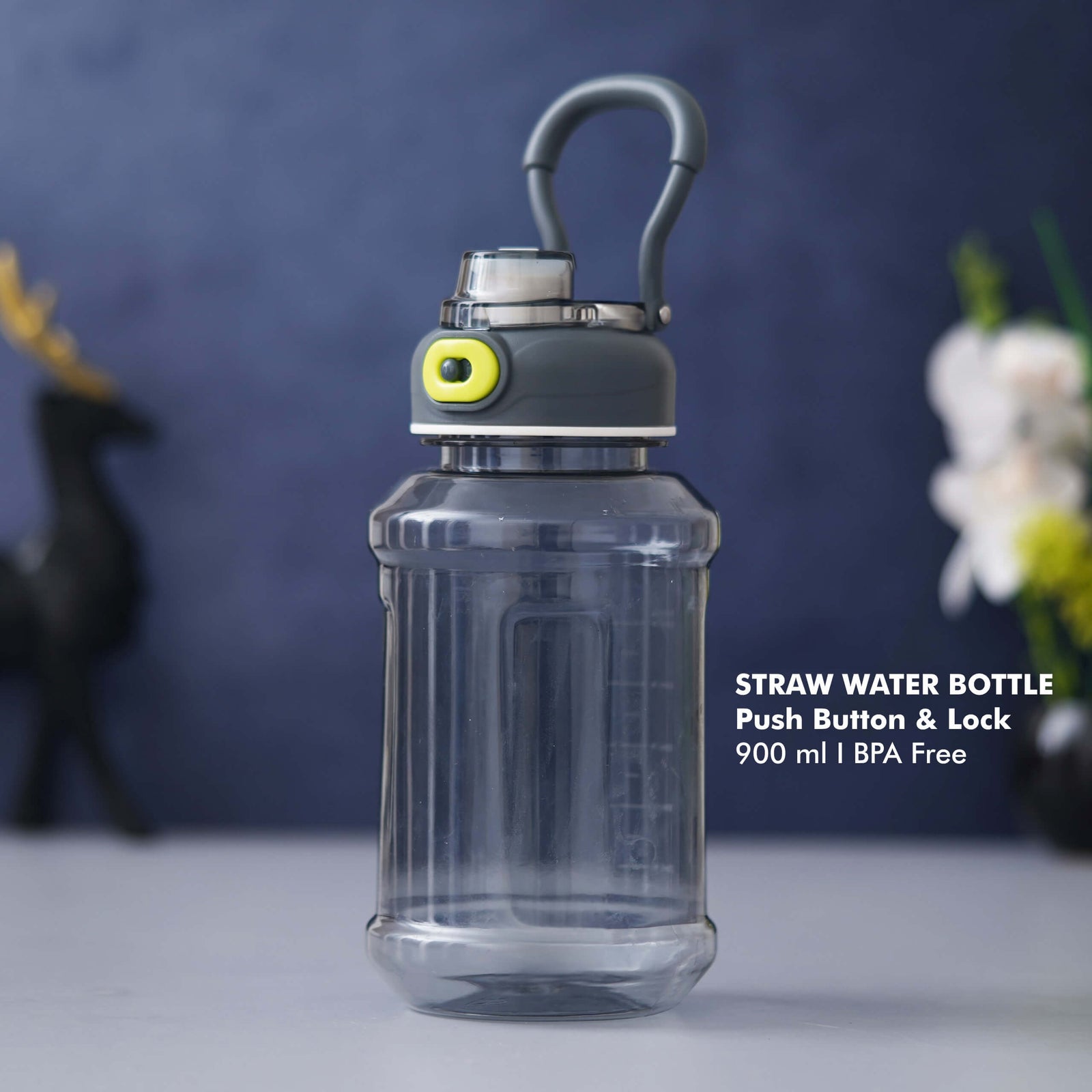 Straw Water Bottle - 900 ML