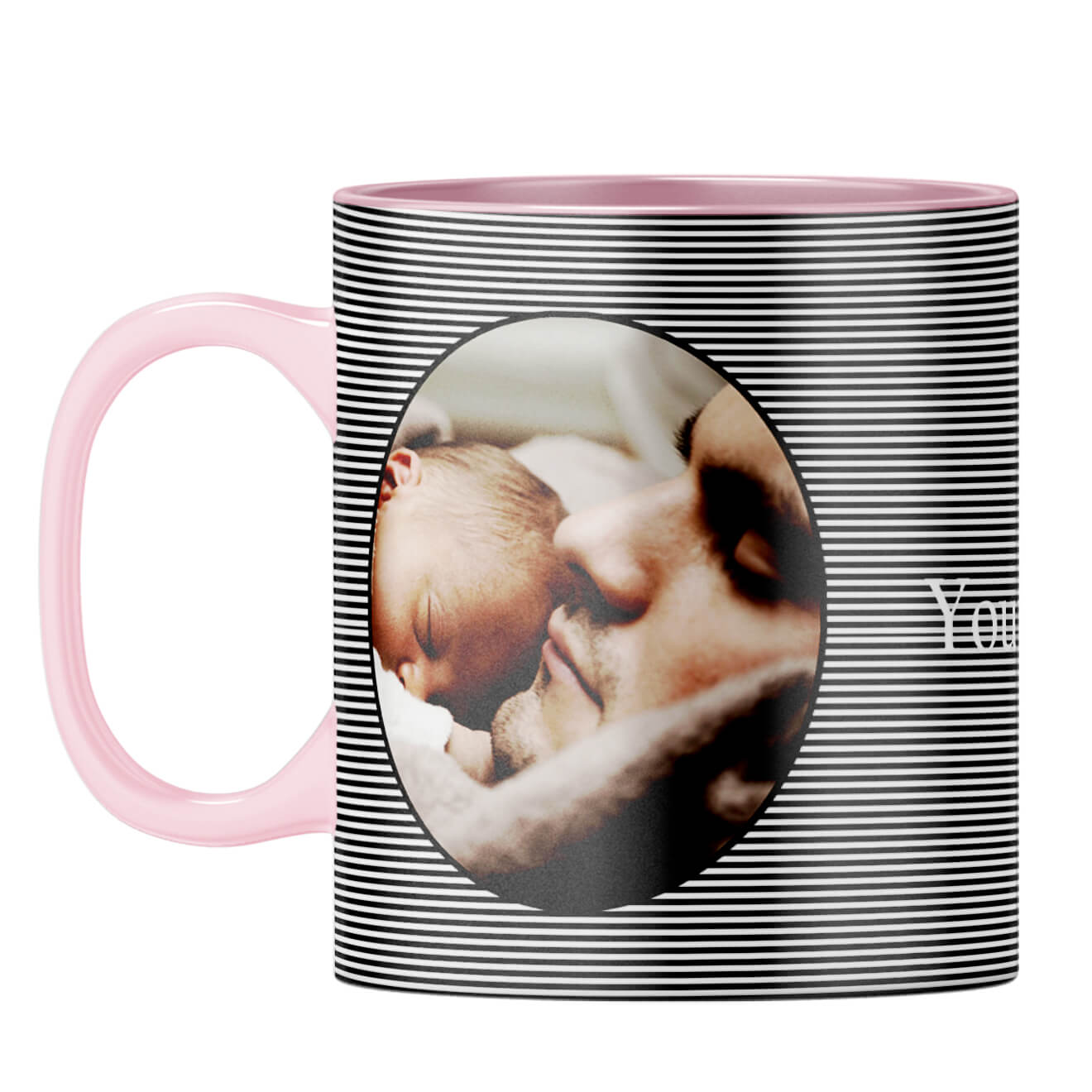 Stripes and Photo Coffee Mug