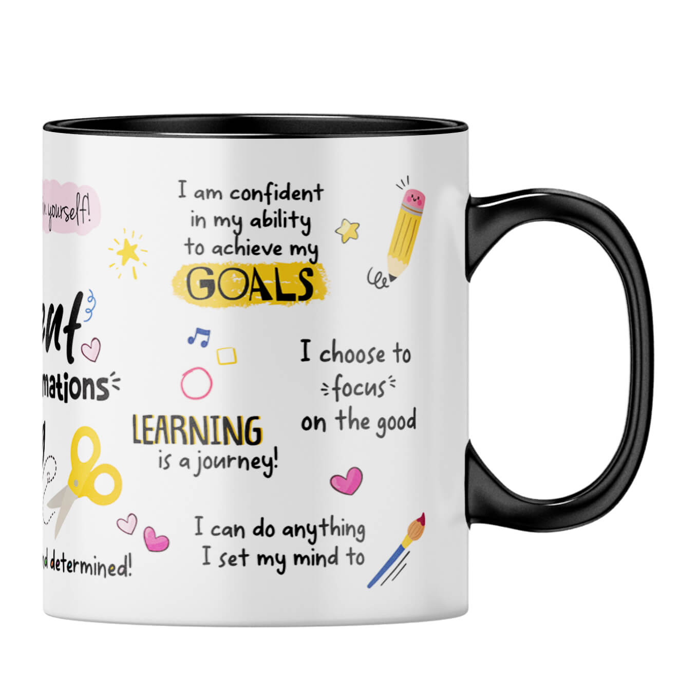 Student Daily Affirmations Coffee MugB-Black