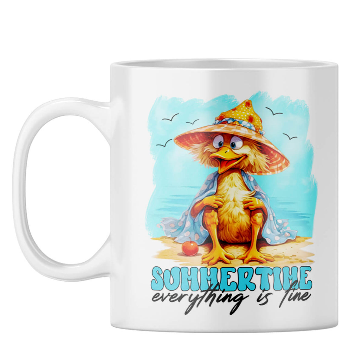 Summer Time is Fine Coffee Mug White