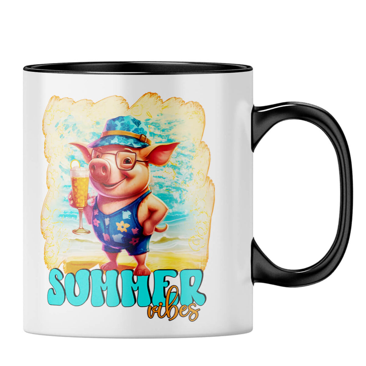 Summer Vibes Coffee MugB-Black
