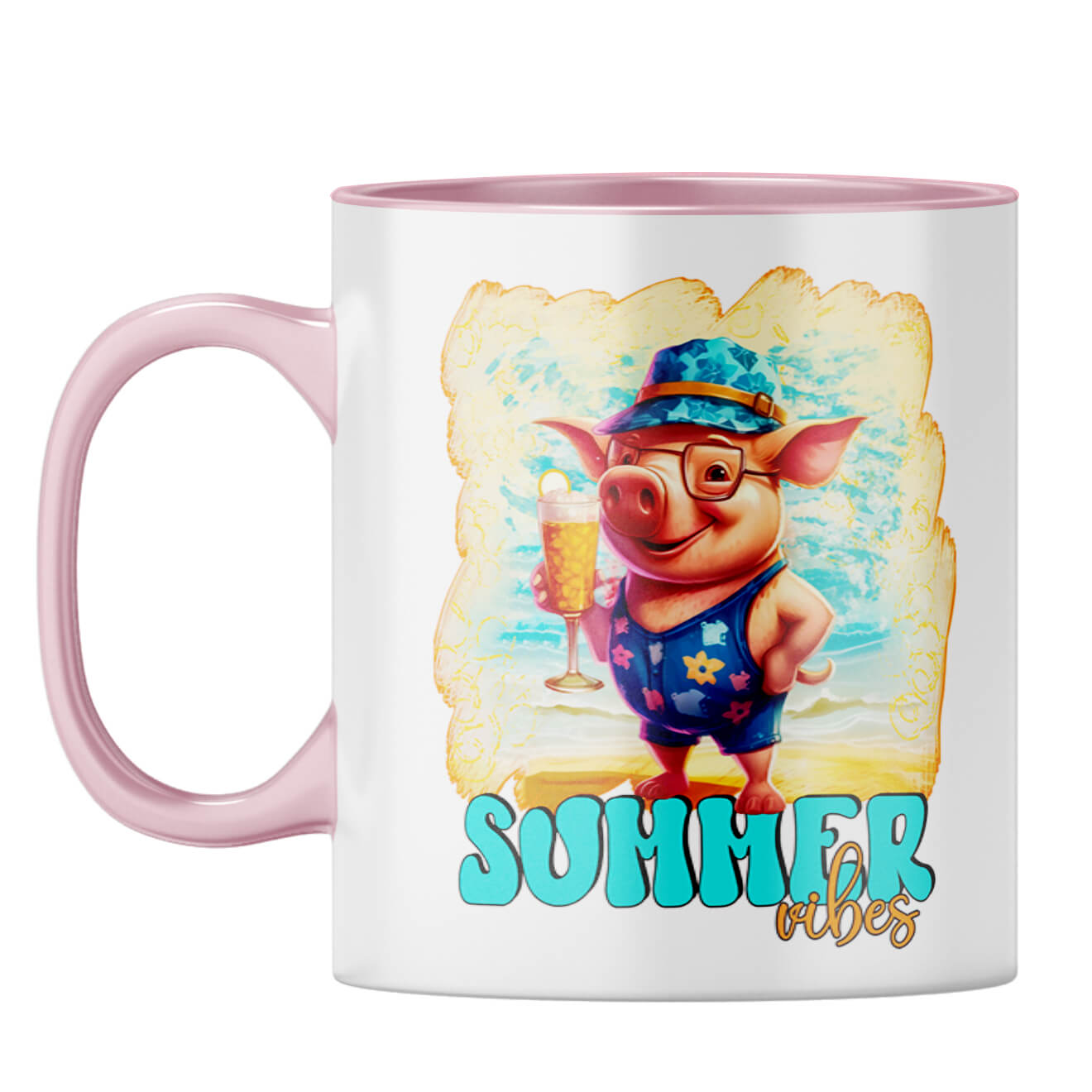 Summer Vibes Coffee Mug Pink