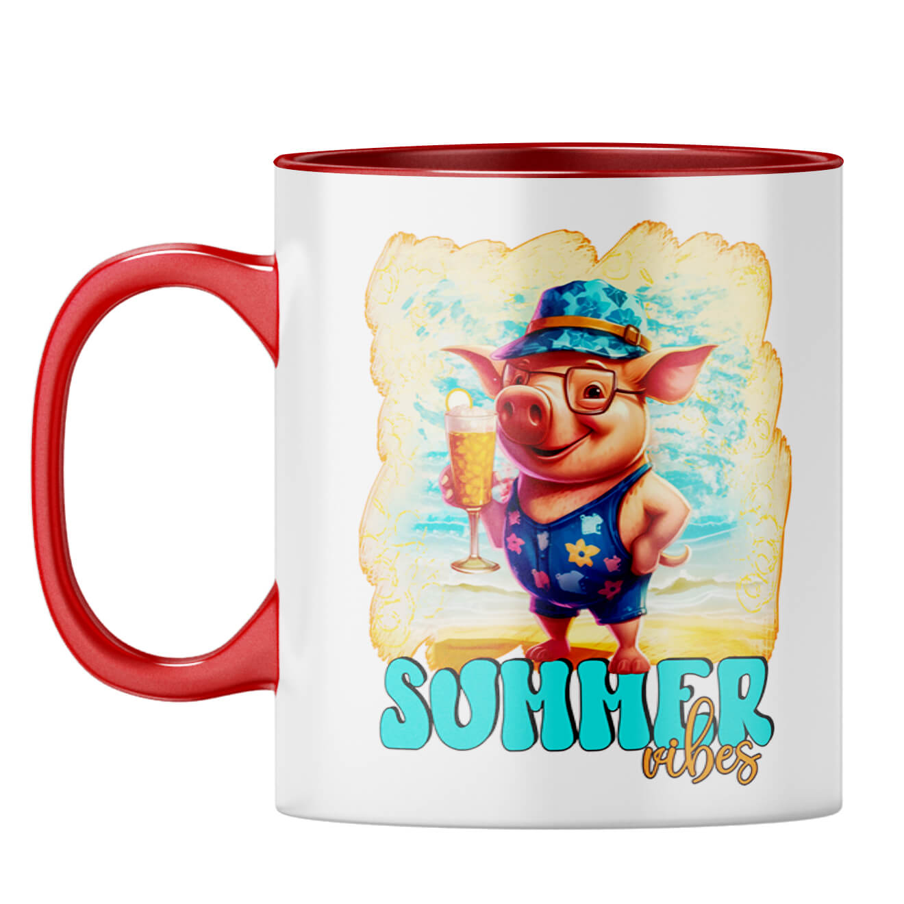 Summer Vibes Coffee Mug Red