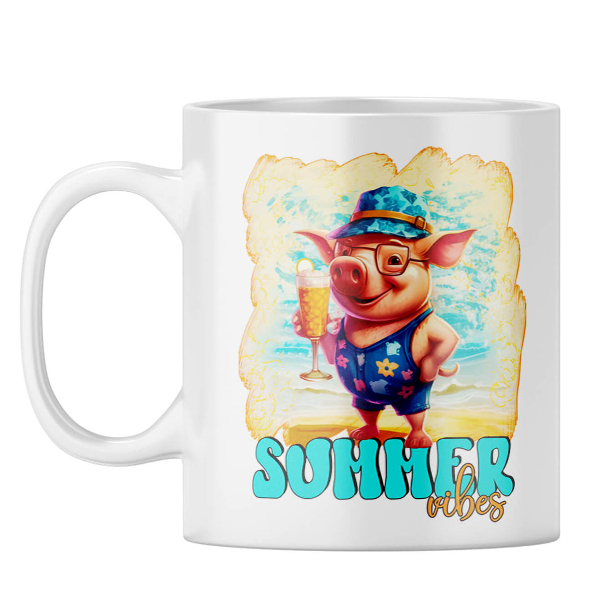 Summer Vibes Coffee Mug White