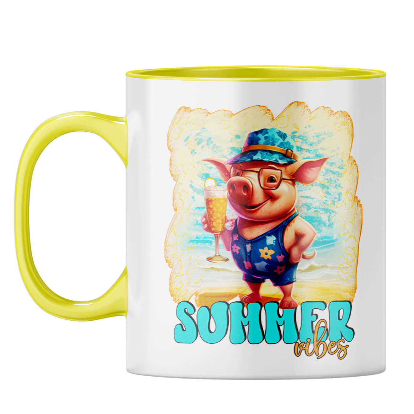 Summer Vibes Coffee Mug Yellow