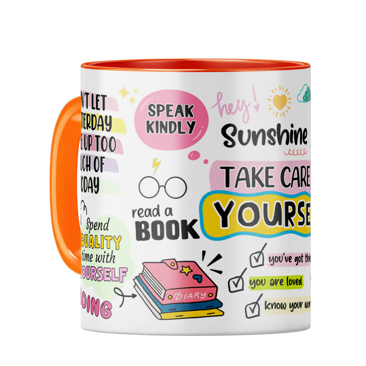Take Care Yourself Coffee Mug Orange