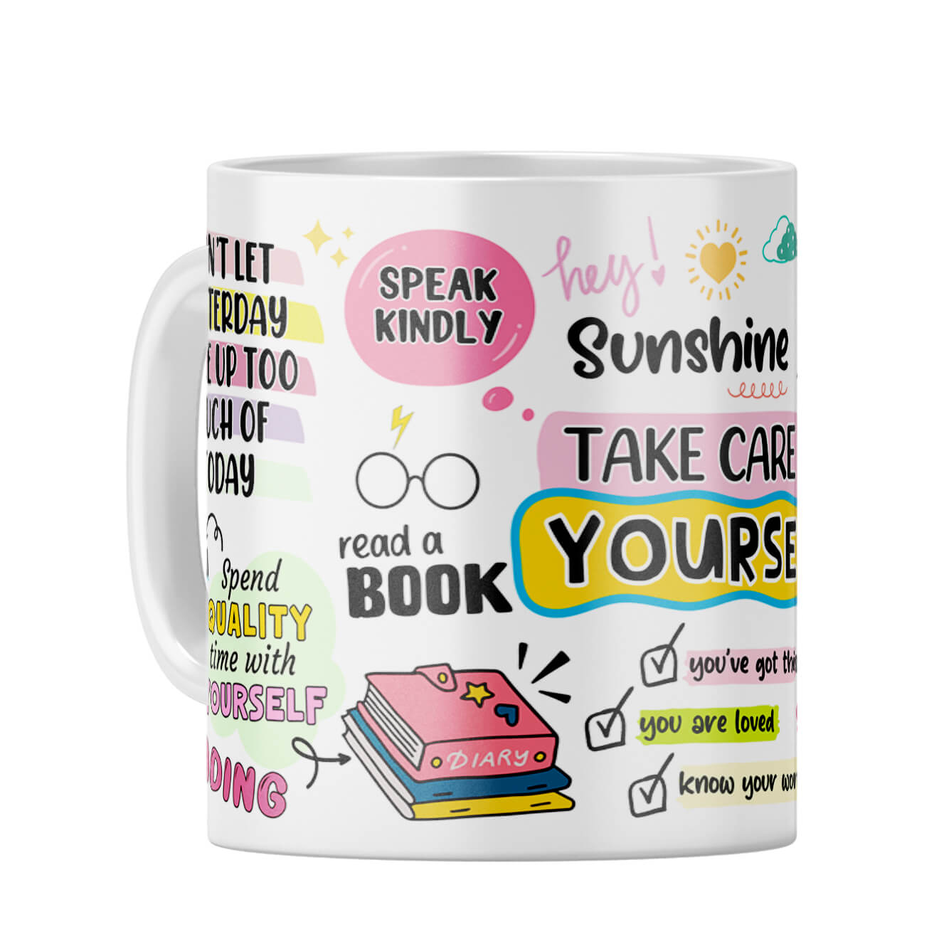 Take Care Yourself Coffee Mug White