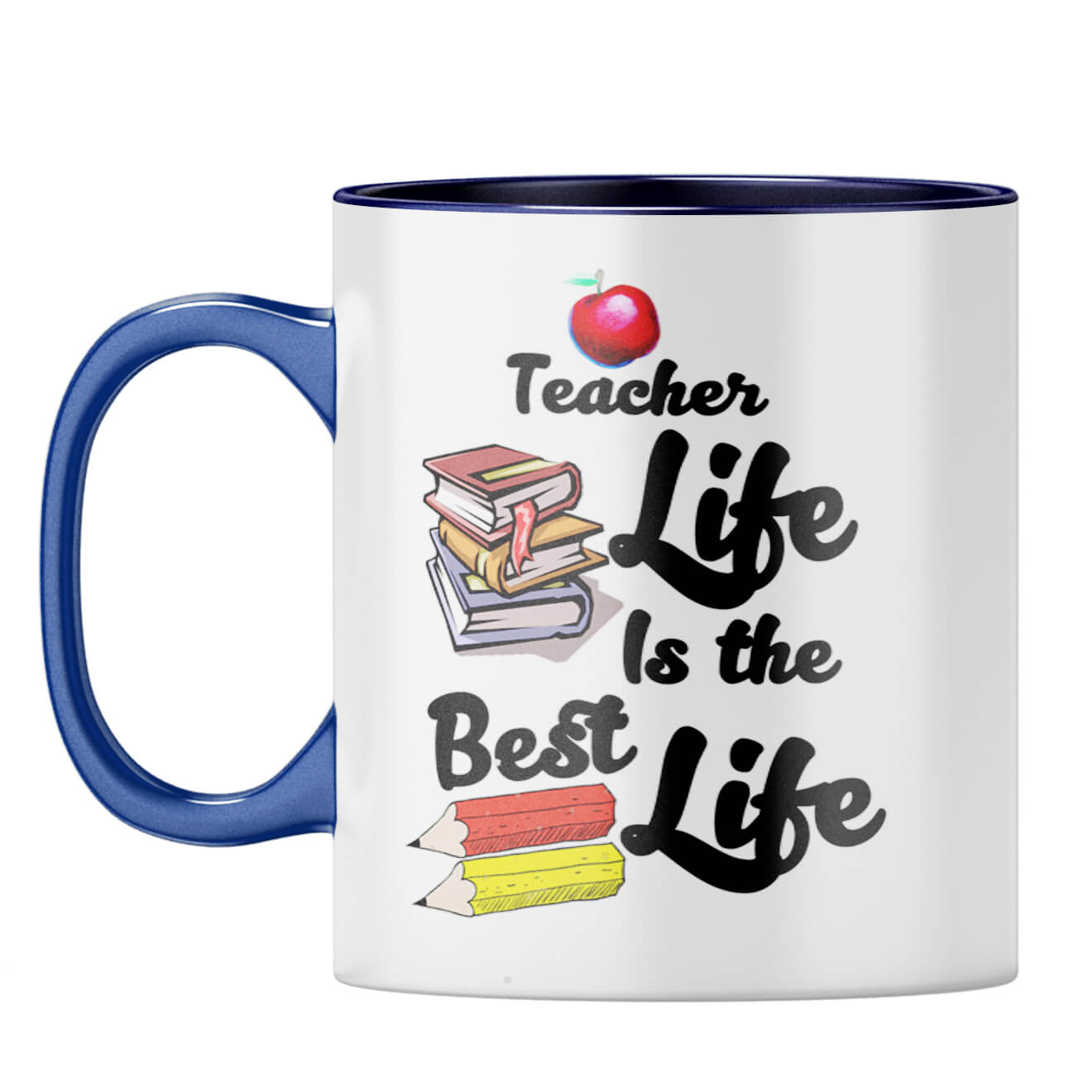 Teacher Life Coffee Mug Dark Blue