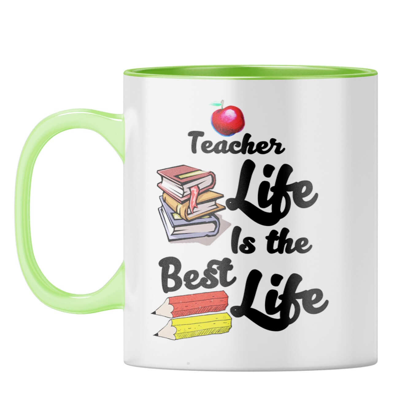 Teacher Life Coffee Mug Light Green
