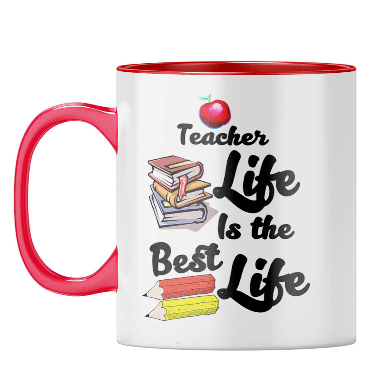Teacher Life Coffee Mug Red