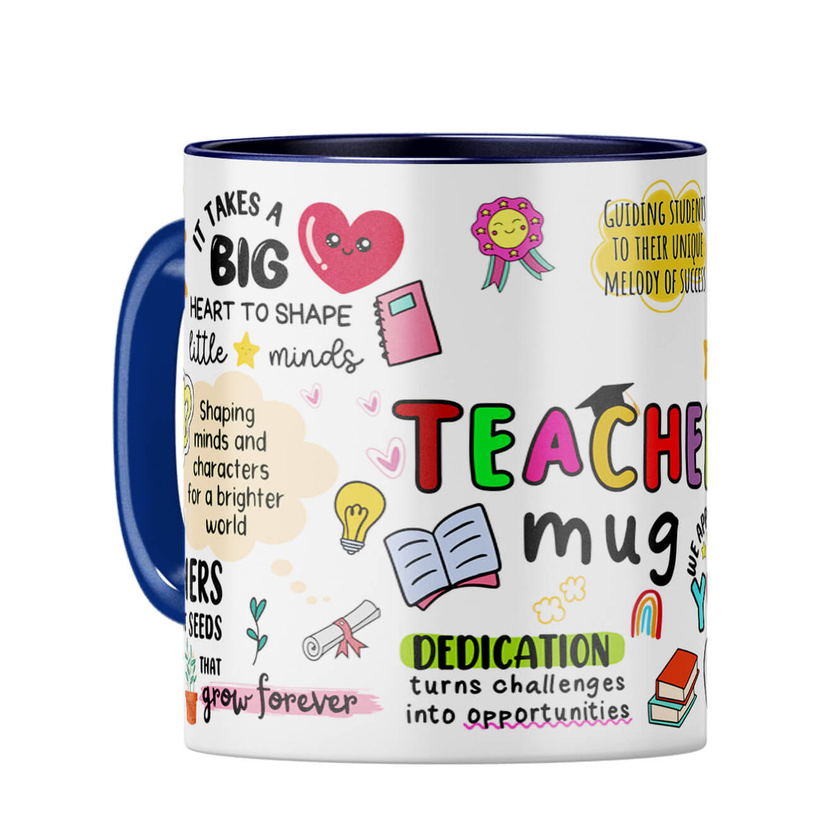 Teacher We Appreciate You Coffee Mug Dark Blue