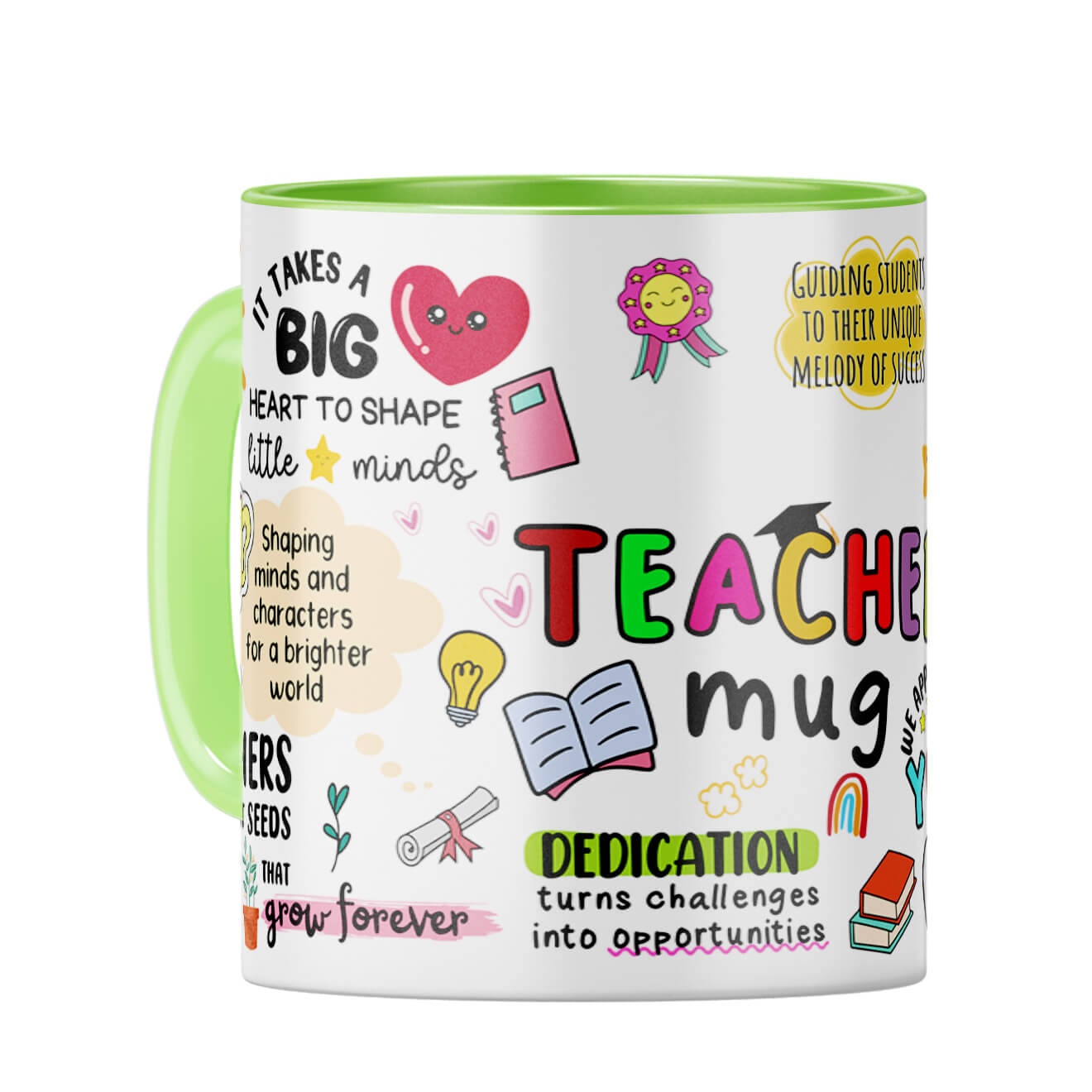 Teacher We Appreciate You Coffee Mug Light Green