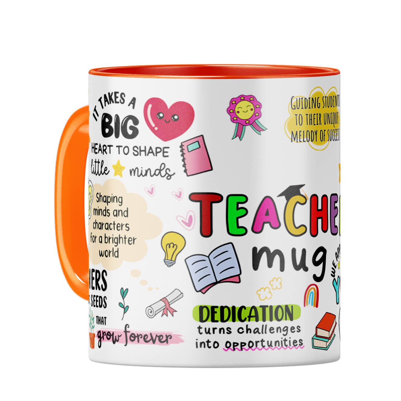 Teacher We Appreciate You Coffee Mug Orange