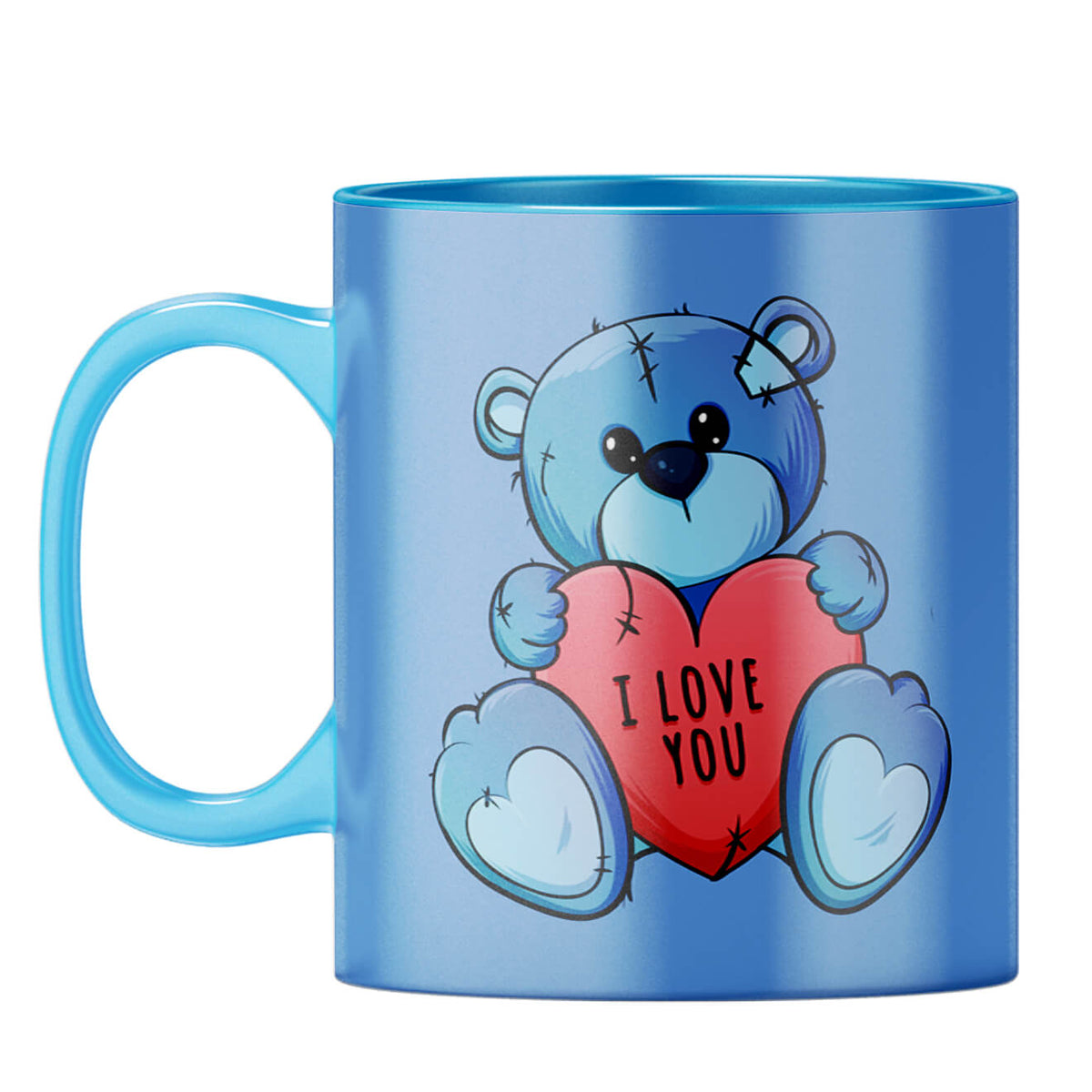 Teddy Love Coffee Mug Light Blue