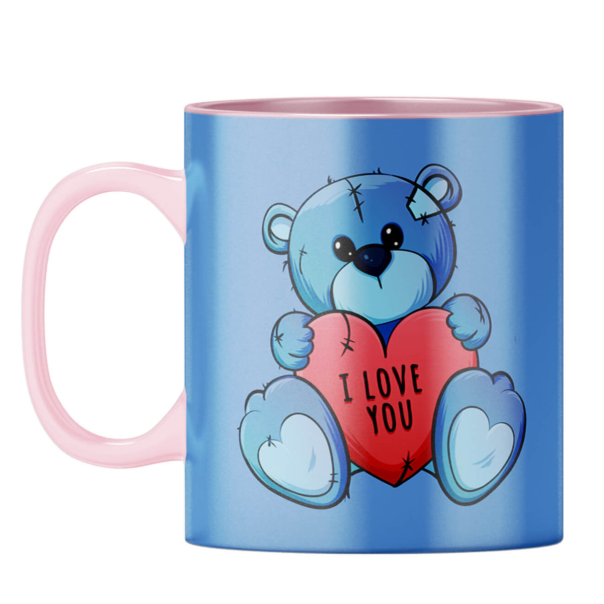 Teddy Love Coffee Mug Pink