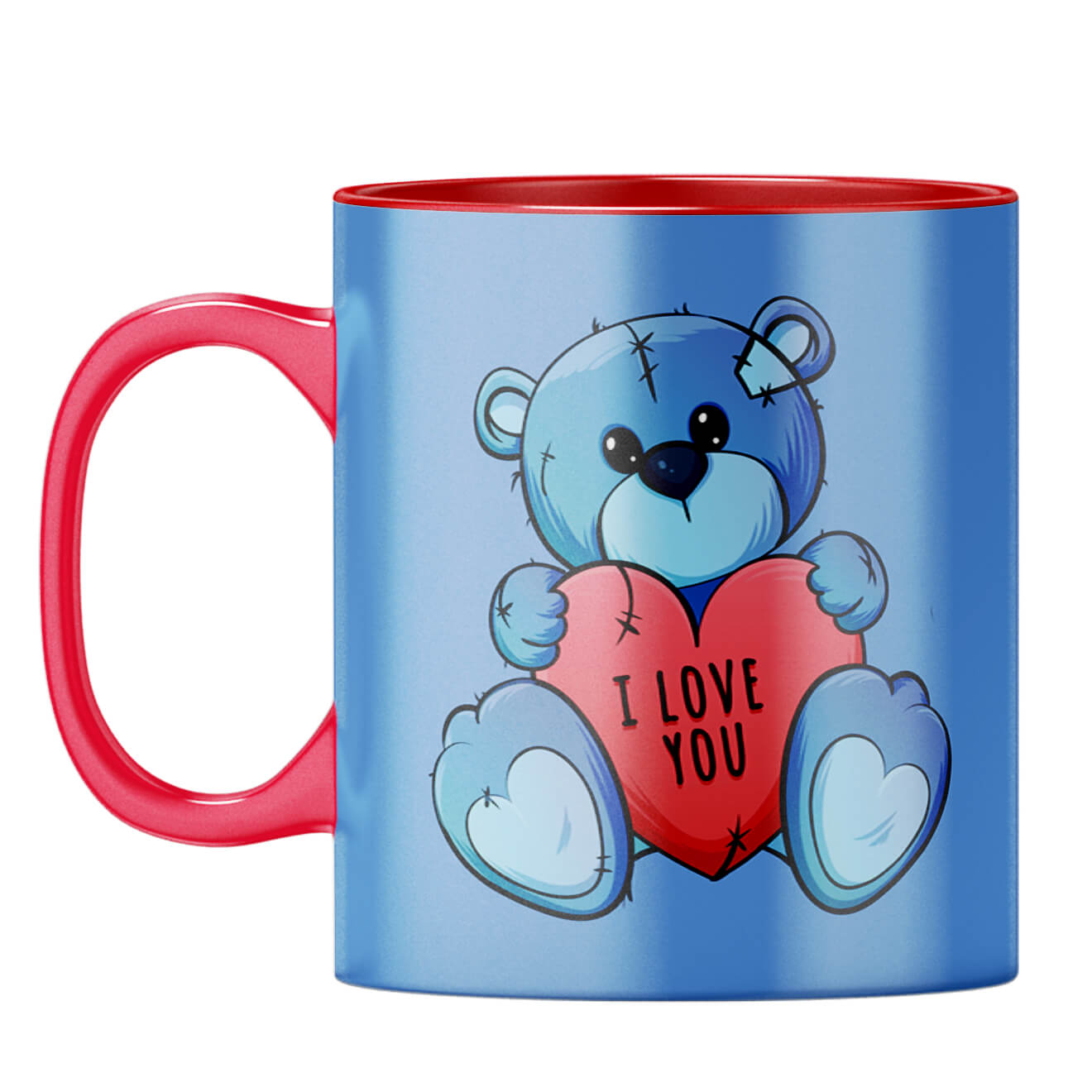 Teddy Love Coffee Mug Red