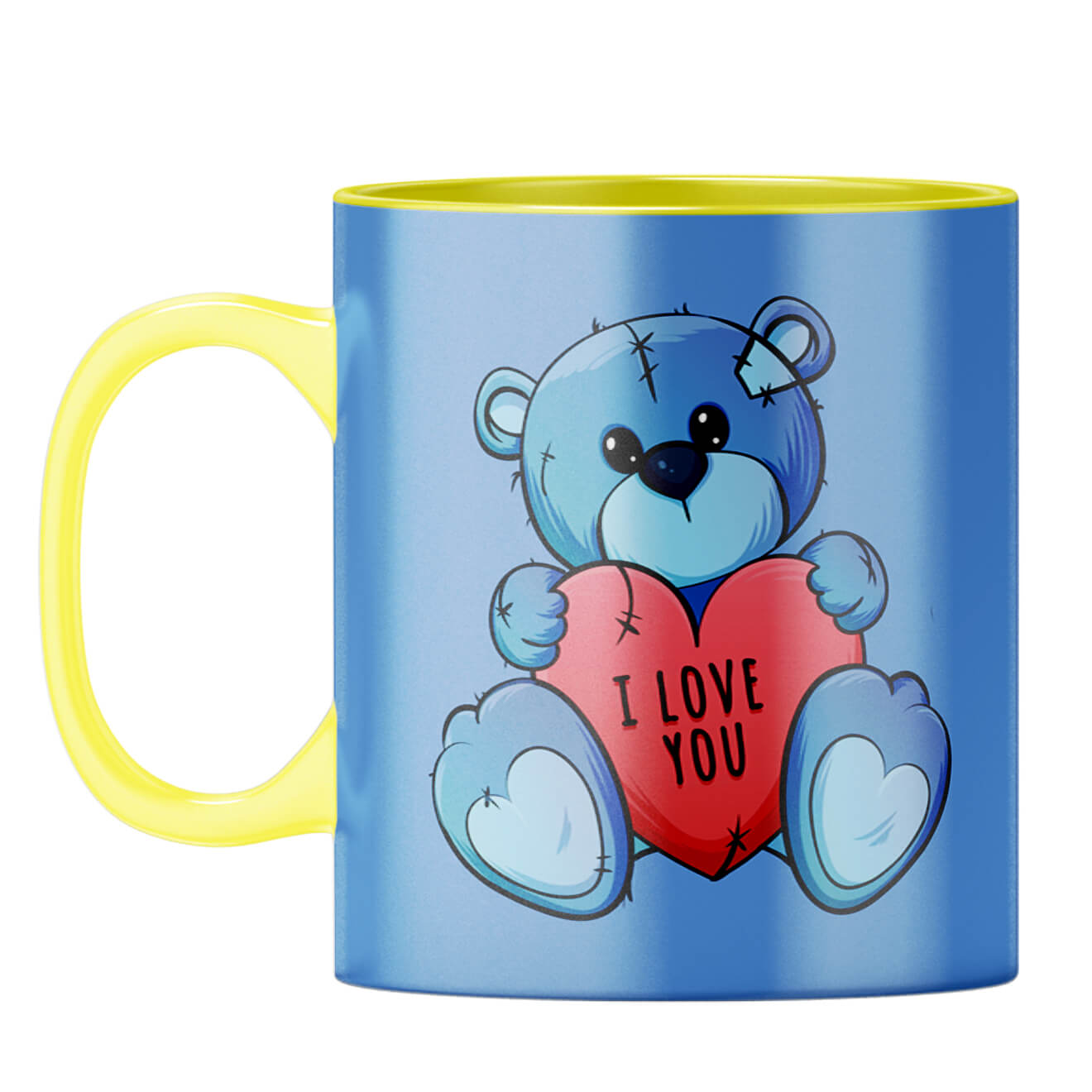 Teddy Love Coffee Mug Yellow