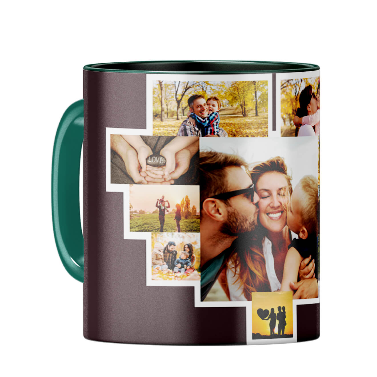 Ten Photos Coffee Mug Dark Green