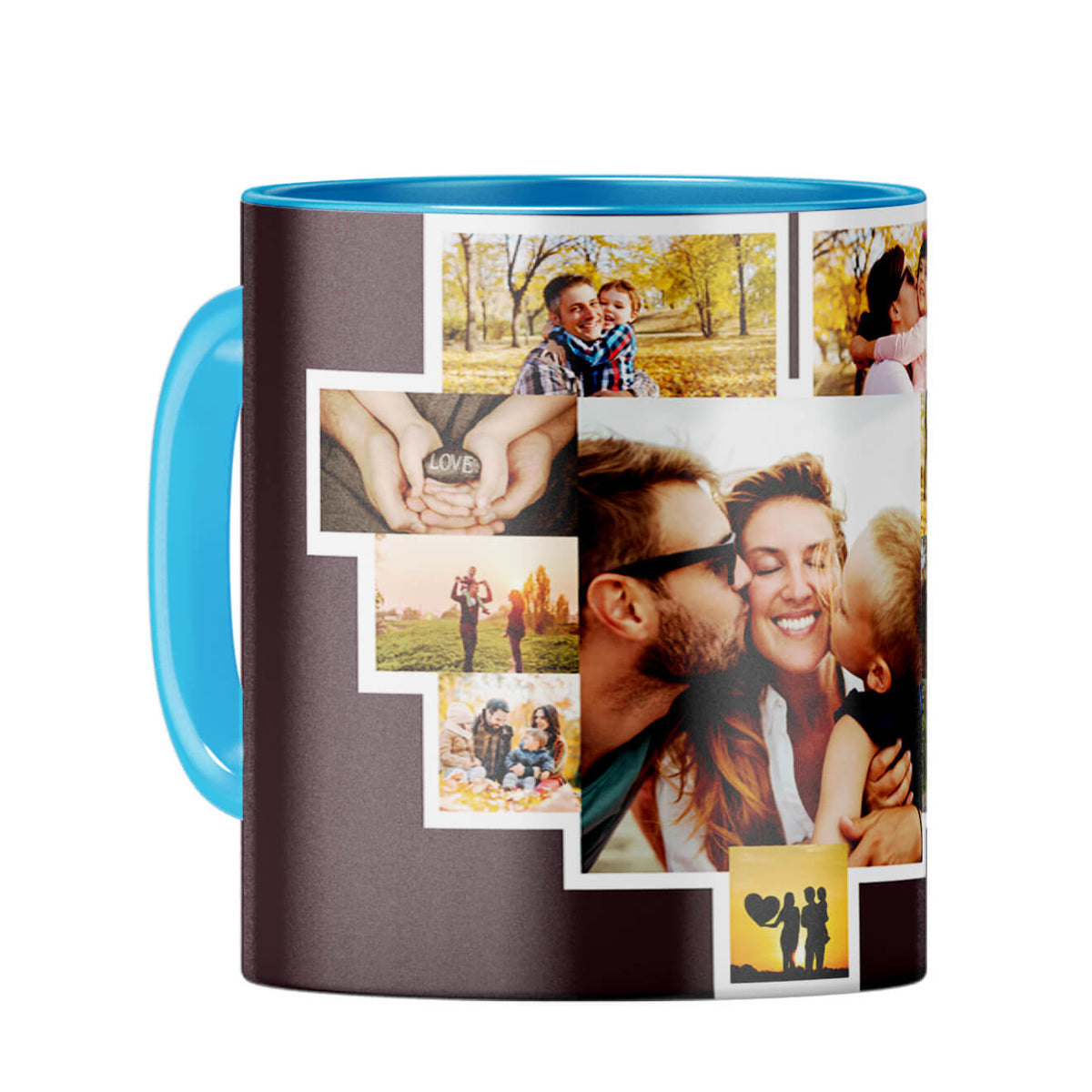 Ten Photos Coffee Mug Light Blue