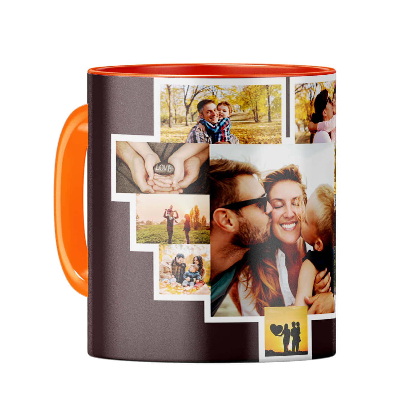 Ten Photos Coffee Mug Orange