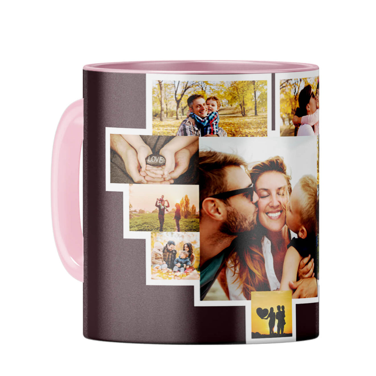 Ten Photos Coffee Mug Pink