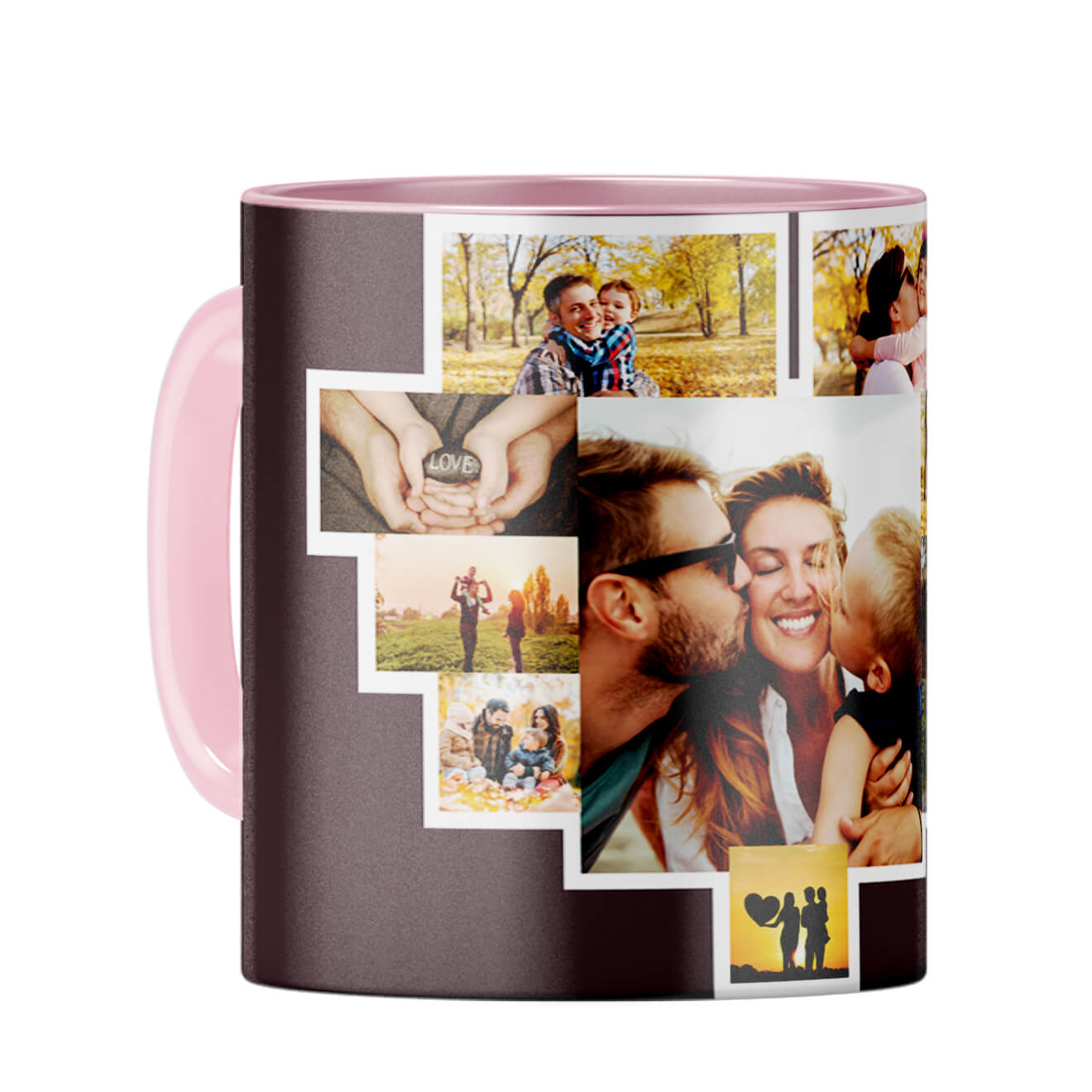 Ten Photos Coffee Mug Pink