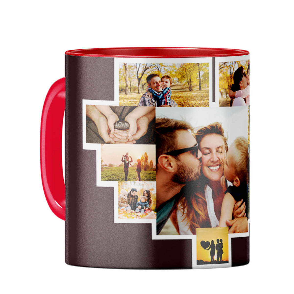 Ten Photos Coffee Mug Red