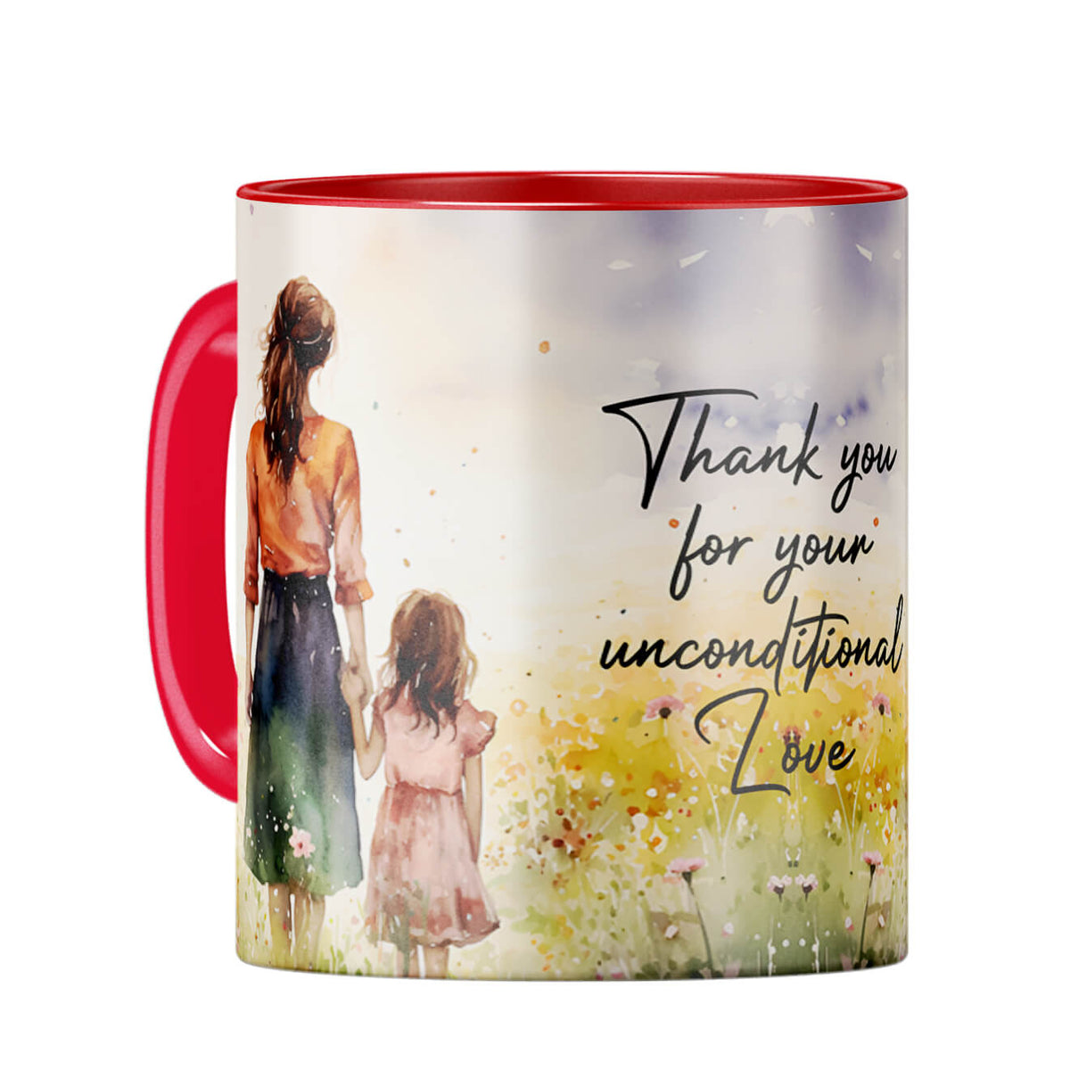 Thank your for Unconditional Love Coffee Mug Red