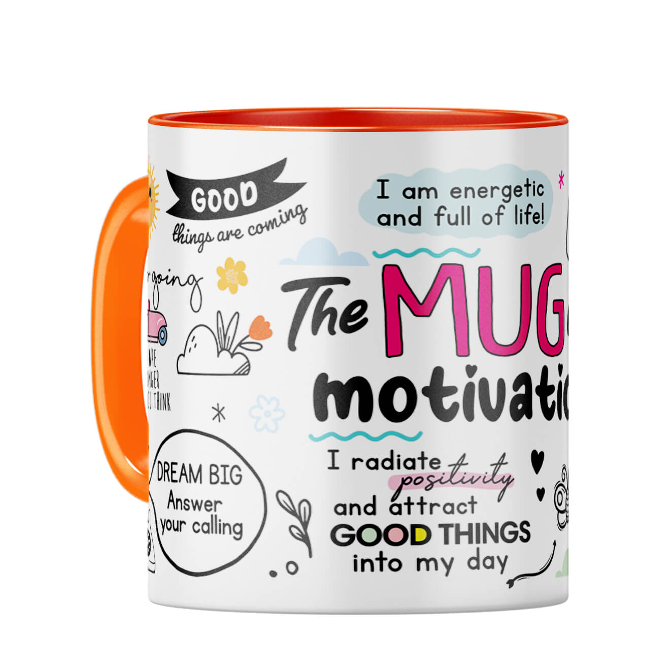 The Motivation Coffee Mug Orange