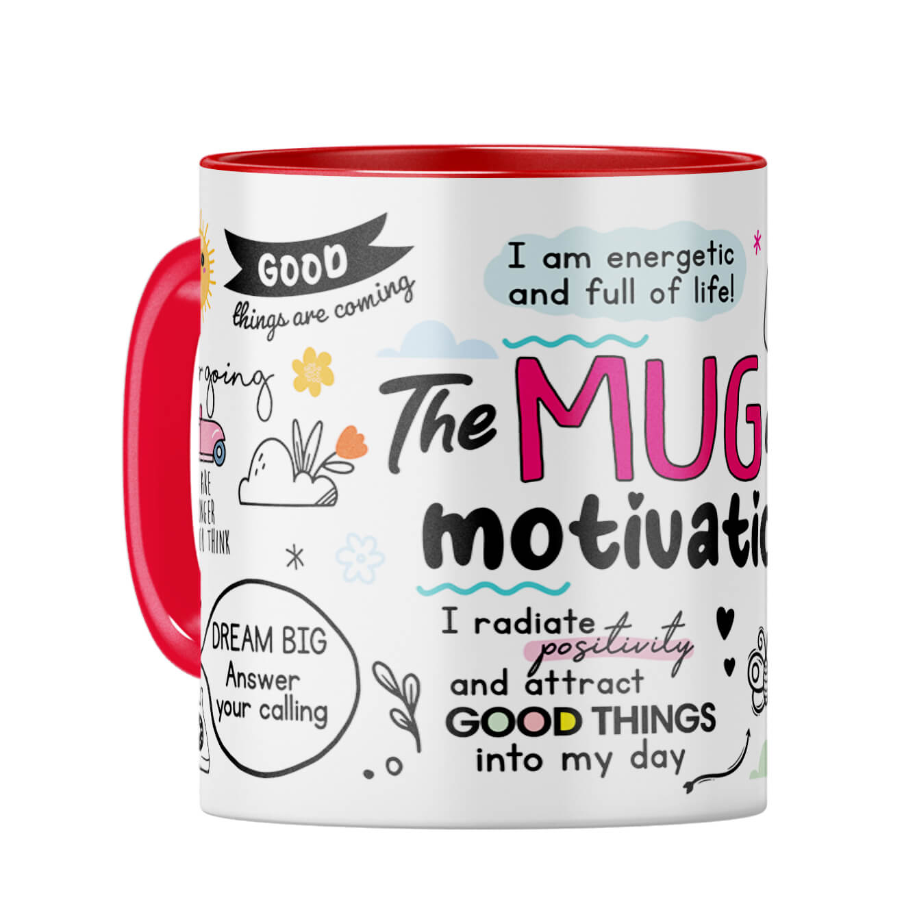 The Motivation Coffee Mug Red