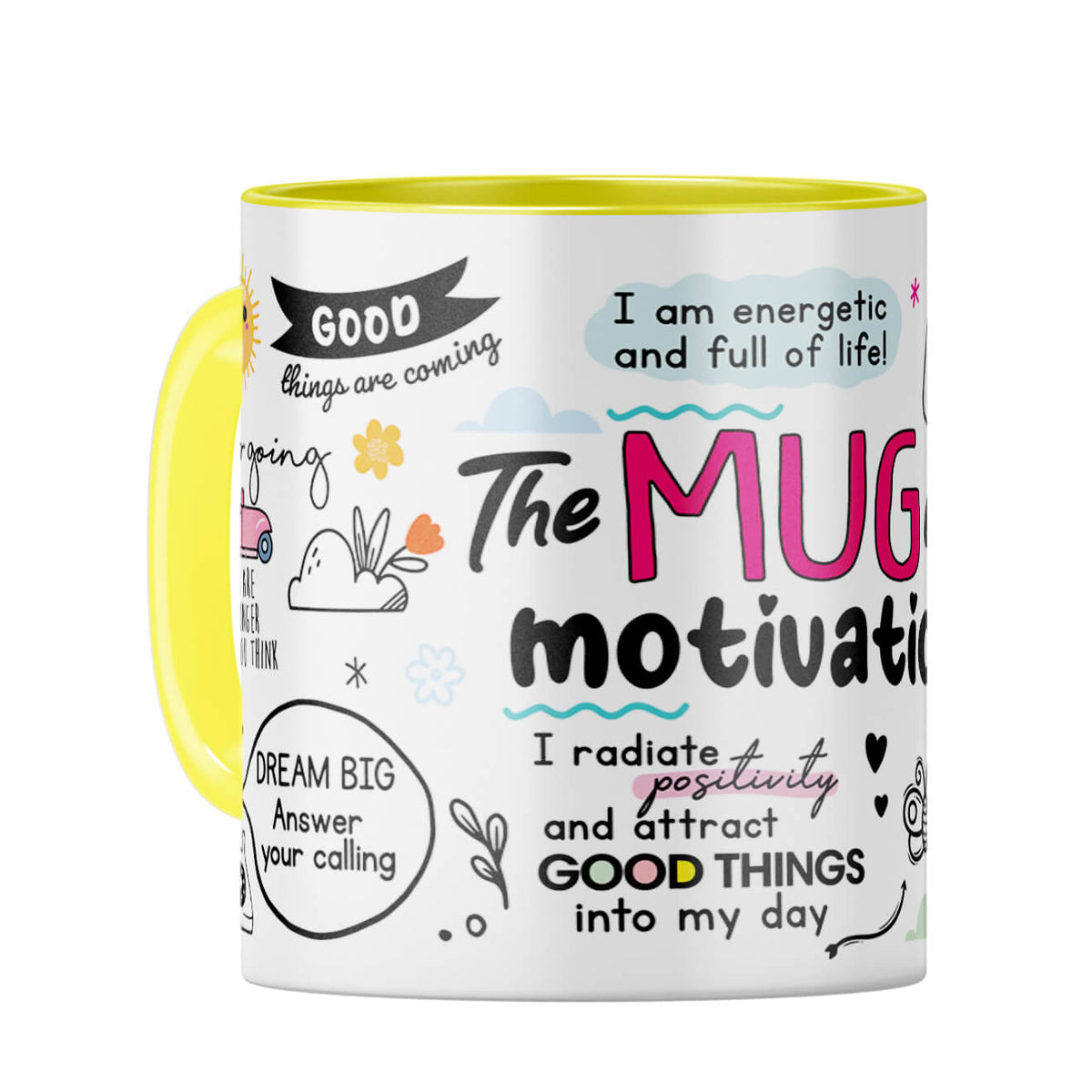 The Motivation Coffee Mug Yellow