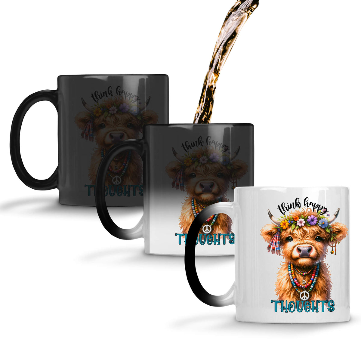 Think Happy Thoughts Coffee Mug Magic